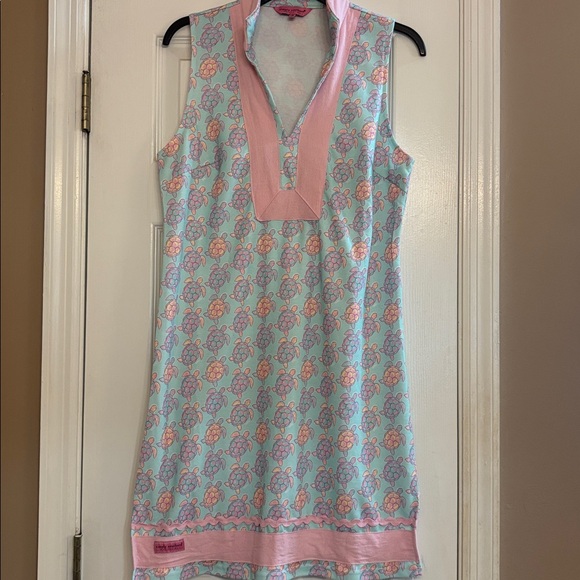 Simply Southern Pink & green Womans Dress small - Picture 3 of 6